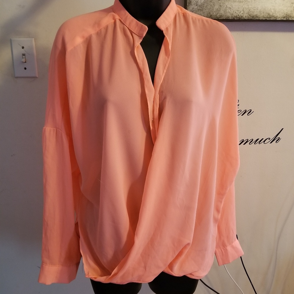Semi Sheer draped top